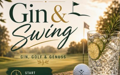 Gin & Swing – Gin, Golf & Genuss Samstag, 15. August 2026, Start 16:00 Uhr