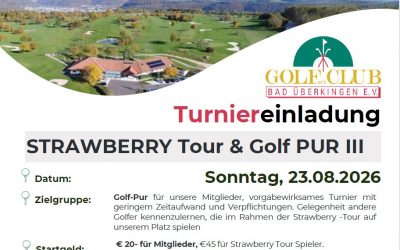 STRAWBERRY Tour & Golf PUR III – Sonntag, 23.08.2026